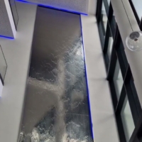 Edelstahl Wasserwand “Sky Touch Duo” aus Spiegelstahl