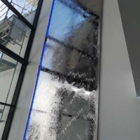 Edelstahl Wasserwand "Sky Touch Duo" aus Spiegelstahl